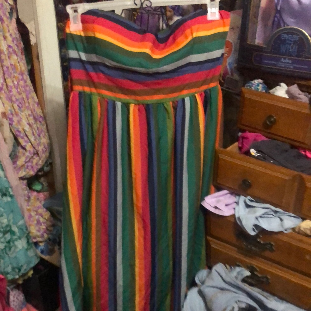 Modcloth Multicolor Striped Backless Dress - Picture 4 of 4